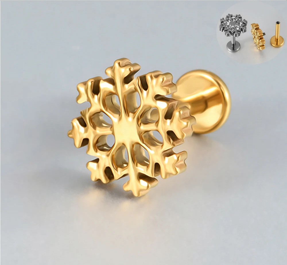 Opal Flower Stud in Gold