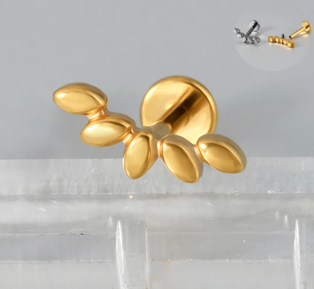 Butterfly Wing Stud in Gold